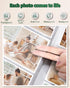 Photo Album 4x6 with 300 Pockets - Slip-in Picture Albums, Linen Cover Memory Book for Wedding and Family