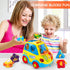 1 6-12-18 1 2 3 Baby Toys for Year Old Boy Girl Gift Musical Bus Baby Toys Months Toddler Early Learning Montessori