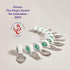 doddl Toddler Utensils Set, Ergonomic Fork and Spoon for Self Feeding, Stainless Steel Silverware for Ages 1-3, Aqua