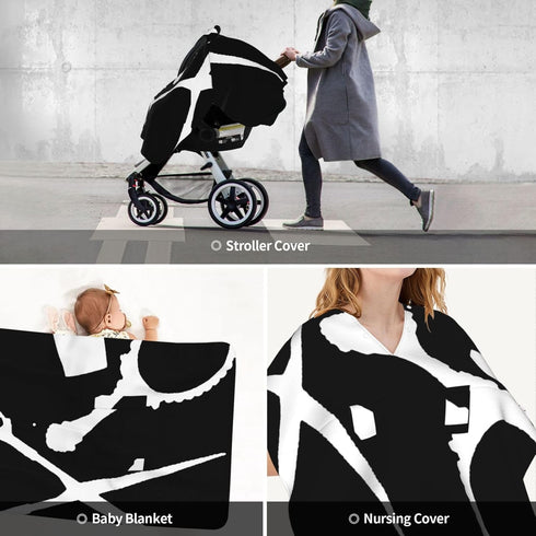 Zhbvncp Hair Styling Tool Hairdresser Hairstylist Barber Baby Car Seat Cover & Breastfeeding Nursing Cover - Breathable