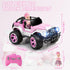 Carox Remote Control Car for Girls, 160 mins Pink RC Convertible Truck with Doll & Sticker, 1:16 Scale, Ages 4-12