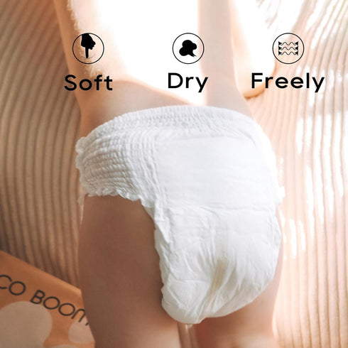 6 33+lb, 48 Count ECO BOOM Training Pants for Toddler Potty, Hypoallergenic for Sensitive Skin, Size (XXL) Suitable