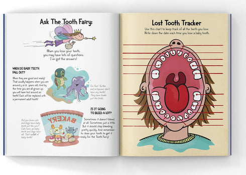 The Tooth Brigade Book and Sprinkles Unicorn Tooth Fairy Pillow Bundle - Interactive Set with 8" Plush Toy and