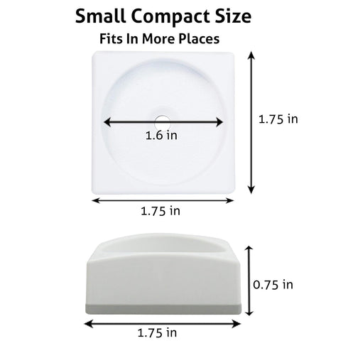 Wall Nanny Mini - Smallest Baby Gate Wall Protector (White) 4 Pack, Protects Walls & Doorways from Pet Gates & Dog Gate