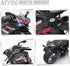 Toy Motorcycle, Pull Back Motorcycle Toy with Sounds and Lights, 1:12 Scale Model for Kids, Age 3+ Birthday Supplies