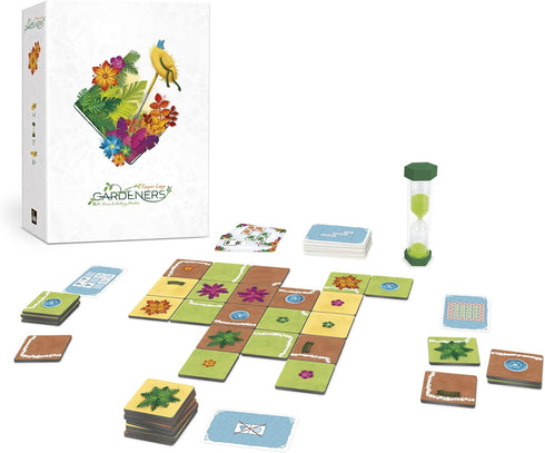 Gardeners - Sit Down! Tile-Placement Game, Arrange Gardens, Cooperative Game for Up to 4 Players, 15 Minute Play Time