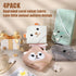 Hushlibaby 4Pack 31.5x31.5 Inch Set Hooded Baby Towels Unisex Hooded Towels Super Soft Absorbent Baby Boys Girls Unique