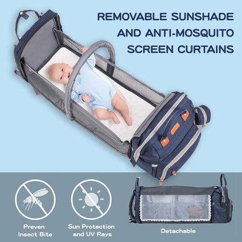 Backpack, Backpack, JOYCE Baby Diaper Bag with Diaper Changing Station, Multi-functional Travel Waterproof for Baby