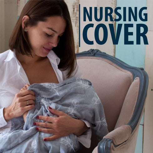 (2) BABY LOOVI muslin swaddle blanket