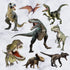 Kiddale 3D Watercolour Dinosaur Kids Wall Stickers, Peel and Stick Removable Wall Decals for Nursery Bedroom