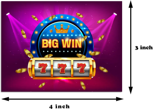 Casino Night Party Gambling Scratch Off Game Cards, 30 Pack for Business Prize Drawings and Raffles