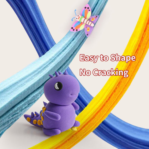 Air Dry Clay kit, 36 Colors Modeling Clay Ultra Light Magic Clay with Tools, Safe and Non-Toxic Modeling Clay, Ideal Gift for Kids (36 Colors+ Tools) by EDIFON