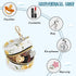 YETTASBIN Bow Twig Portable Pacifier Holder Case with Metal Hook Buckle & Zipper for Diaper Bag and Stroller, Versatile