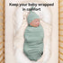 BubblePanda Set 35 35 Inch Rayon Made from Bamboo Newborn Swaddle Blanket with Matching Beanie, Super Soft Stretchy