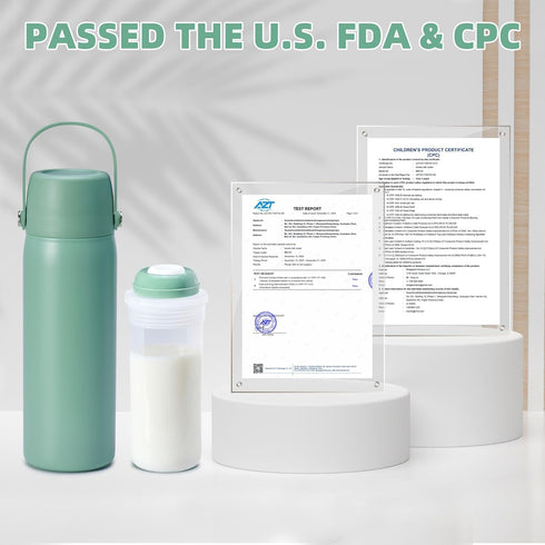 Momify 36-Hour 20oz Portable Breastmilk Storage Bottle, Vacuum Insulated Stainless Steel Breast Milk Cooler Bottle, TSA