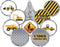 Under Construction Party Favor Stickers, Construction Birthday Chocolate Kisses Candy Stickers -