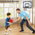 Indoor Basketball Hoop for Kids, Over The Door Mini Hoops with 4 Balls, Sport Toys Gifts for Ages 5-12