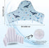 High Chair Cushion with Cover Pad for IKEA Antilop - Inflatable & Reversible Cushion, Sea Blue