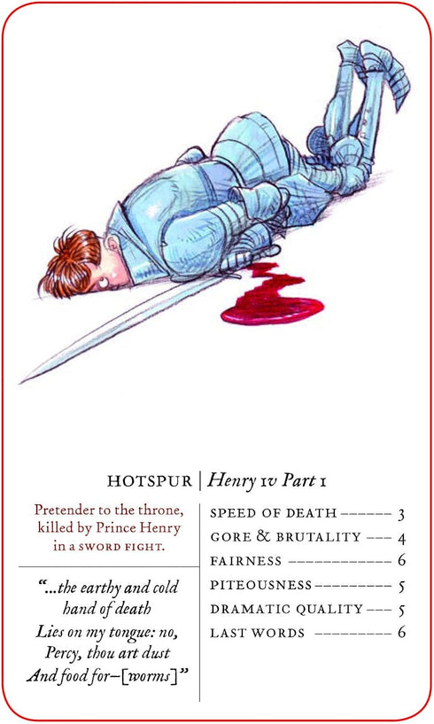 Great Shakespearean Deaths Card Game - Funny Gifts for English Professors