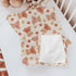Selgkds 60x80inch Cute Bears Orange Fall Leaves Baby Blankets for Girl Boy Pastel Bear Sweaters Autumn Infant Toddler