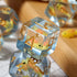 Fish DND Dice Set: 7PCS Resin Dice with Velvet Bag for Dungeons and Dragons Role Playing Games