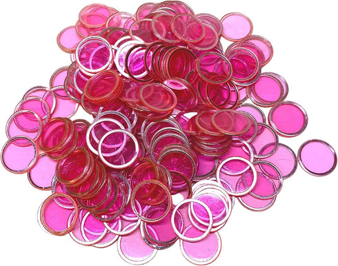 MR CHIPS Magnetic Bingo with Metal Ring - 100 Upgraded Pieces in 7 Colors, Reusable Bag Included
