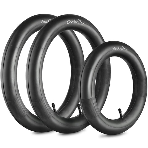 EcoEarth Inner Tube Tire Replacements, Two 16” x 1.75/2.125 & One 12.5” x 1.75/2.25 for Jogging Stroller, Compatible