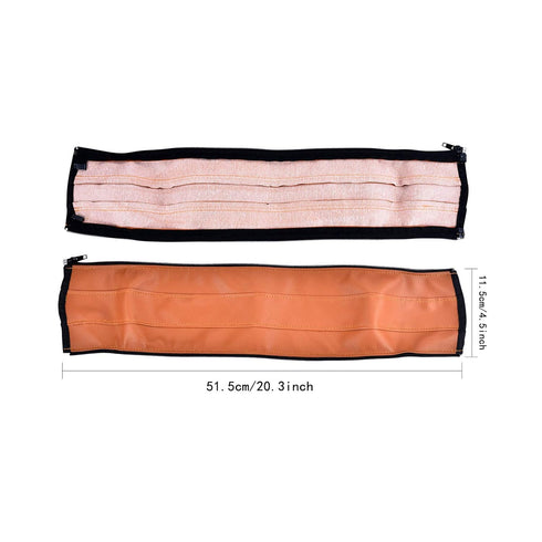 Universal Stroller Handlebar Cover, PU Leather Armrest Sleeve for Baby Strollers, Brown
