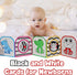 High Contrast Baby Toys with Mirror - Soothing Musical Toy for Newborns 0-12 Months, Brain Development Activities