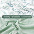 DILIMI Newborn Lounger Pillow Cover - Soft Green Leaf Design