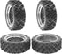 ShareGoo RC 1/10 On Road Tires & Wheel, 12mm Hex Plastics Rims Compatible with Tamiya TT01 TT02 Kyosho Traxxas 4Tec