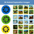 Kids Torch Animal Projector with 3 Discs 24 Images, Small Gifts for Boys Age 3-7, Cool Present for Children