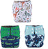 Sigzagor 3 AIll in One Cloth Diapers Nappies for Night AIO Sewn in
