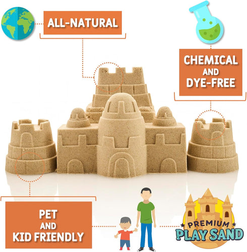 10 lbs, Play Sand for Kids - Soft & Non-Toxic Natural Sand for Indoor and Outdoor Use