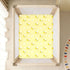 miaozhen 1 Pack 52x28 Cotton Baby Crib Sheets for Boys Girls Comfy Breathable Bumble Bees Yellow Cute Toddler