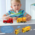 HSMQ 8 Pack Set, Pull Back Cars Vehicle Toys Fire Truck Construction Truck Model for Kids Boys Girls Toddler, Mini Pull
