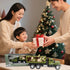 OTONOPI Military Truck Armored Vehicle Die Cast Metal Alloy Pull Back Toy Car Army Transport Model for Kids with Lights