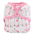 One Size Cloth Diaper Cover Snap with Double Gusset, Pink Arrows