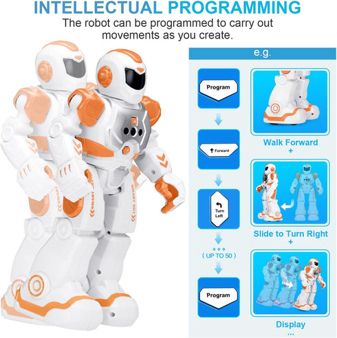 6 7 8 9 KingsDragon Robots Toy for Kids, RC Gesture Sensing Toy, Interactive Walking Singing Dancing Robot Birthday