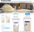 Ugotfeels (2 Pack) Breastmilk Storage Container with Freezer Flattener Kit, Large Capacity Organizer Bins