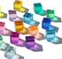 Rainbow Crystal Acrylic Cubes, Children Learning Color Light Shadow Toy, 32PCS Stacking Gem Blocks