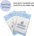 Suessie Disposable Placemats for Baby, 60 Count, Forest Animals