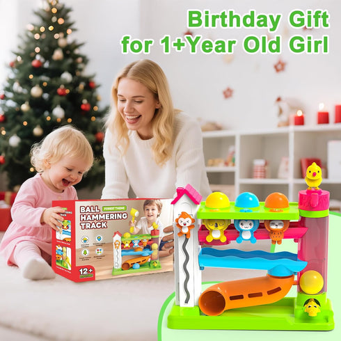 VOILBTOY 1-2 12-18 1-3,Birthday 1+ Musical Toy for Year Old Boys,Educational Baby Toys Months,Ball Drop Toy