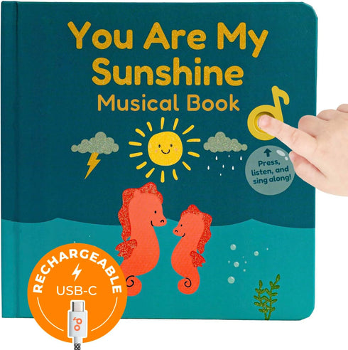 Cali's Books You are My Sunshine Music Book - Interactive Baby Sound Book for Toddlers 1-3 Years Old