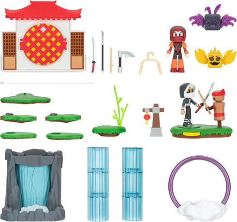 Ninja Legends Valley Playset - Action-Packed Playset with Five Interactive Zones, Two Figures, Accessories, Virtual