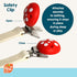 Set 2 Pack 0M+, 2 Pack RaZbaby Chompy Silicone Pacifier Holder Clip Textured, Soft & Flexible Binky Clips