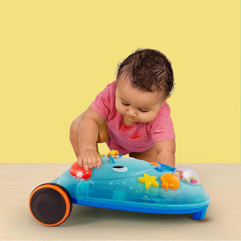 B. toys 10+ Walk 'n' Play Ride On Musical Activity Walker Whale Walker for Active Play Songs, Sounds & Lights