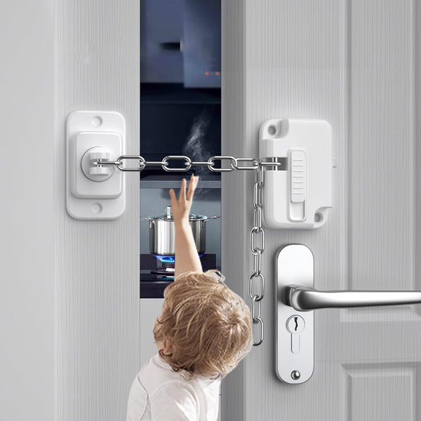 Cabinet Locks for Babies (2 Pack) - Heavy Refrigerator Lock for Fridge, Cabinets, Drawers, and Child Safety