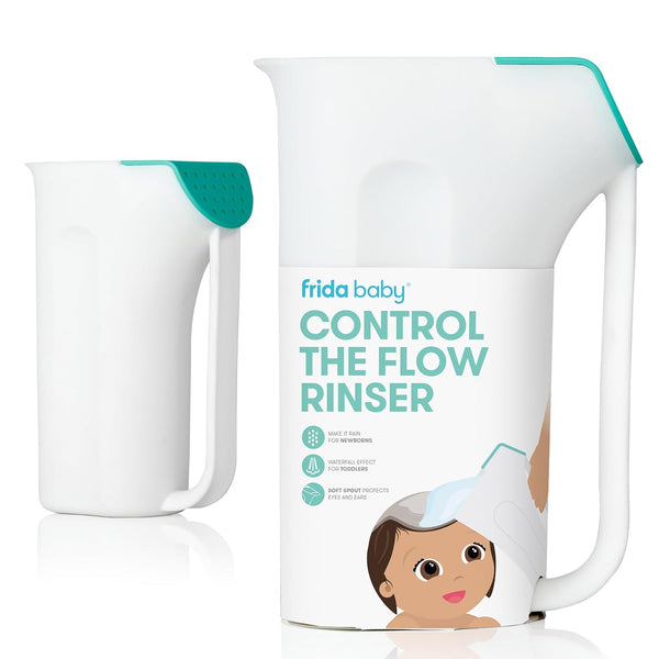 Frida Baby Control The Flow Bath Rinse Cup - Rinser Cup for Hair + Body Wash with Easy Grip Handle