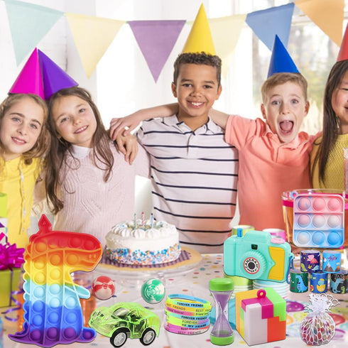 BILLFULL 1000 Pcs Party Favors for Kids, Fidget Toys Bulk, Birthday Gift Toys, Fidgets Stocking Stuffers, Treasure Box